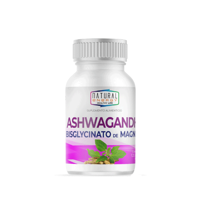 ASHWAGANDHA,BISGL.MAGN.NATURAL E.800MG.60CAP.