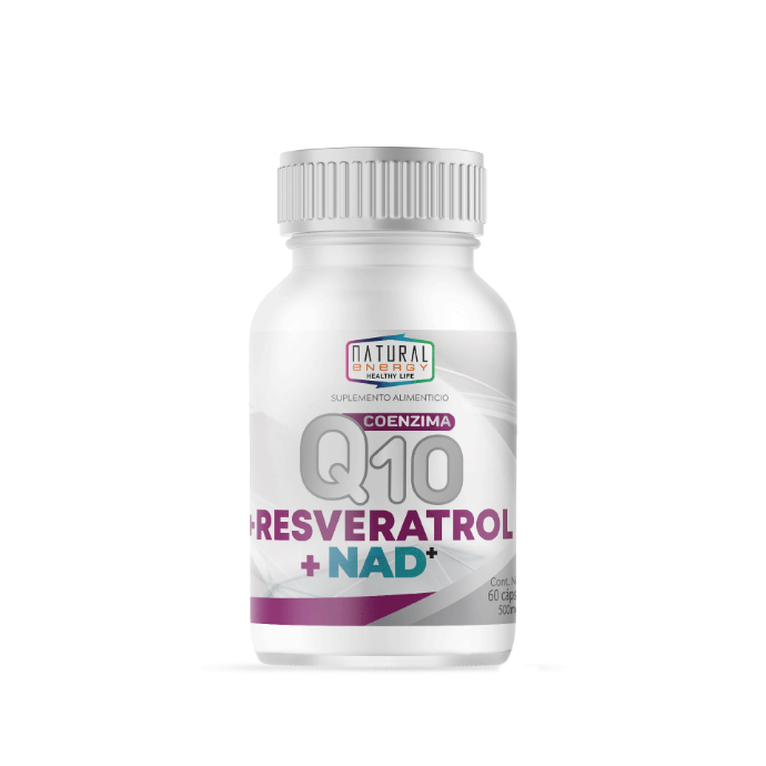 COENZIMA Q10+RESVERATROL+NAD NATURAL E.60CAP.