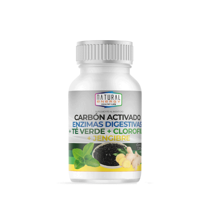 CARBON + ENZIMAS NATURAL E.120CAP.