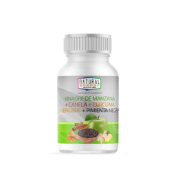 [NNVMANAE120] VINAGRE DE MANZANA NATURAL E.120CAP.